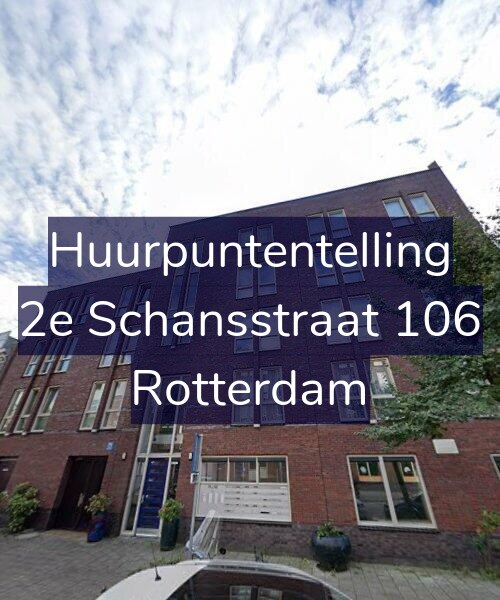 Foto gevel Huurpuntentelling voor 2e Schansstraat 106, Rotterdam