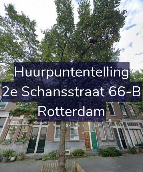 Foto gevel Huurpuntentelling voor 2e Schansstraat 66-B, Rotterdam