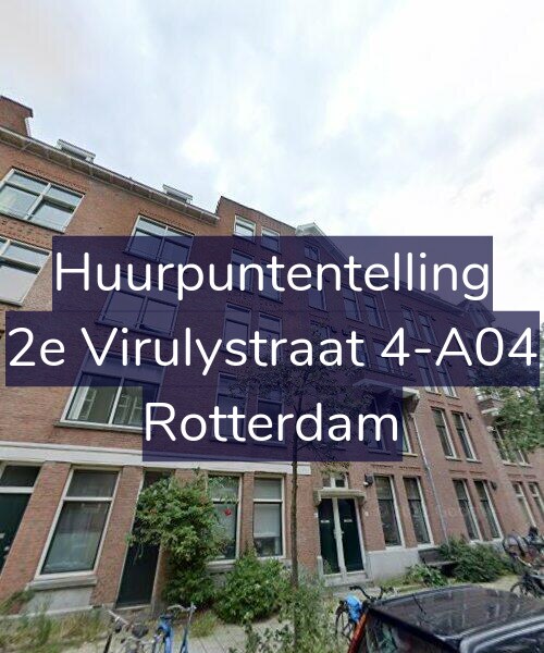 Foto gevel Huurpuntentelling voor 2e Virulystraat 4-A04, Rotterdam