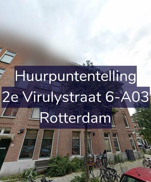 Foto gevel Huurpuntentelling voor 2e Virulystraat 6-A03, Rotterdam