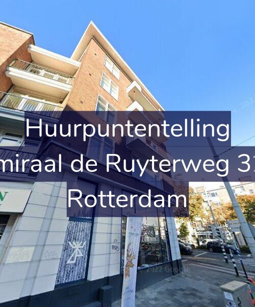 Foto gevel Huurpuntentelling voor Admiraal de Ruyterweg 32-B, Rotterdam