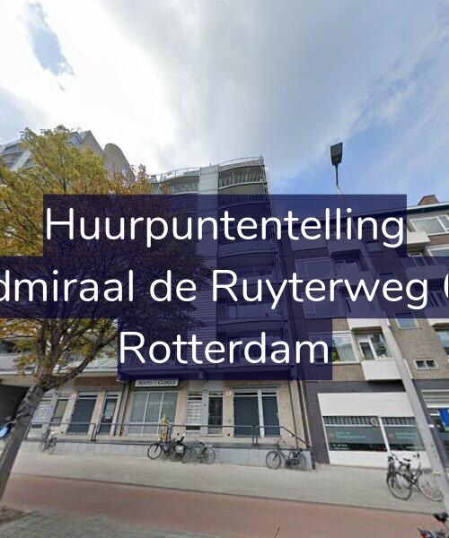Foto gevel Huurpuntentelling voor Admiraal de Ruyterweg 65, Rotterdam