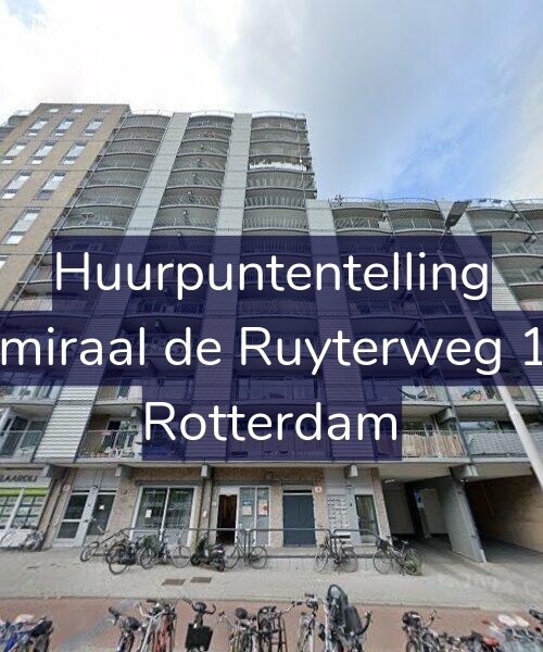 Foto gevel Huurpuntentelling voor Admiraal de Ruyterweg 157, Rotterdam