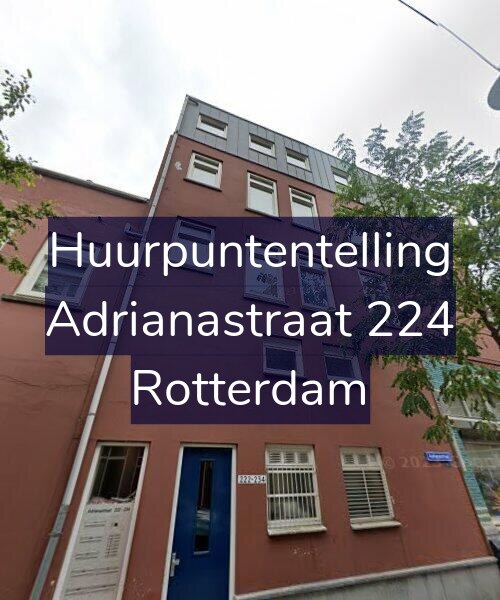 Foto gevel Huurpuntentelling voor Adrianastraat 224, Rotterdam