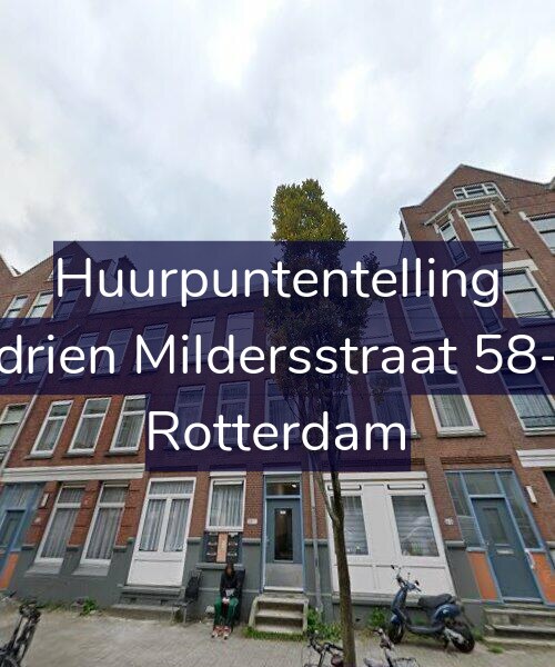Foto gevel Huurpuntentelling voor Adrien Mildersstraat 58-A, Rotterdam