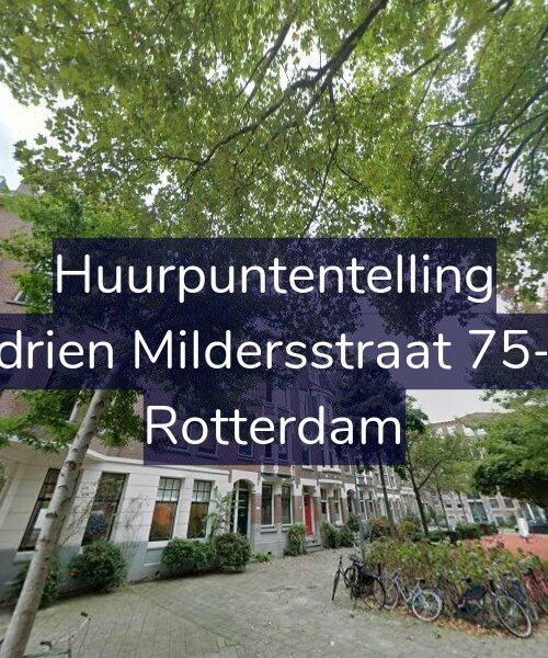 Foto gevel Huurpuntentelling voor Adrien Mildersstraat 75-A, Rotterdam