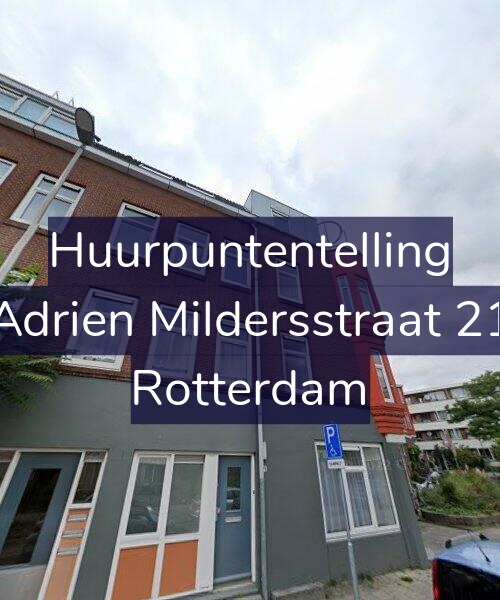 Foto gevel Huurpuntentelling voor Adrien Mildersstraat 21, Rotterdam