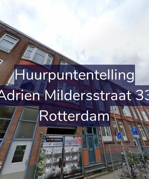 Foto gevel Huurpuntentelling voor Adrien Mildersstraat 33, Rotterdam