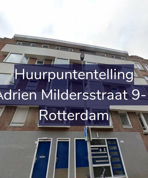 Foto gevel Huurpuntentelling voor Adrien Mildersstraat 9-F, Rotterdam