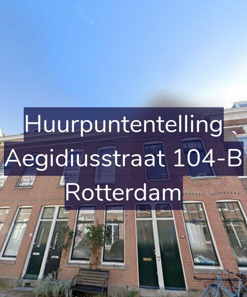 Foto gevel Huurpuntentelling voor Aegidiusstraat 104-B, Rotterdam