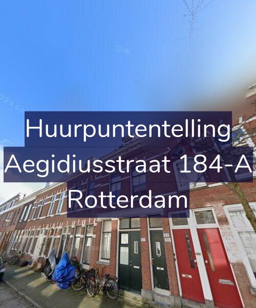 Foto gevel Huurpuntentelling voor Aegidiusstraat 184-A, Rotterdam