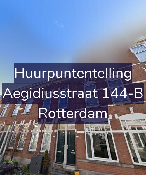 Foto gevel Huurpuntentelling voor Aegidiusstraat 144-B, Rotterdam