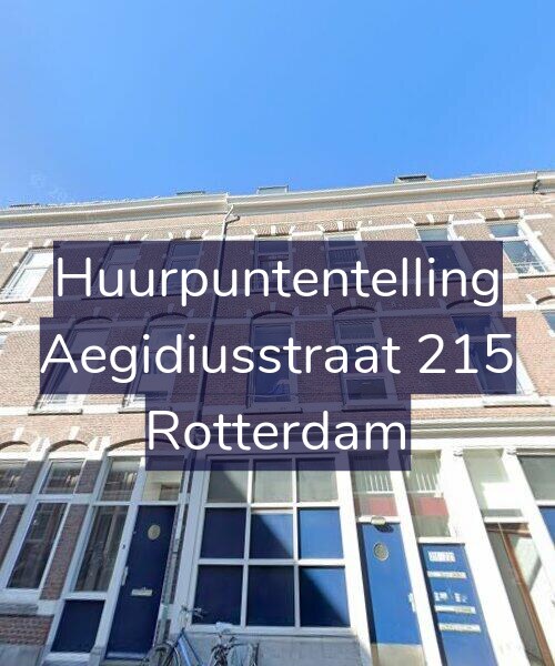 Foto gevel Huurpuntentelling voor Aegidiusstraat 215, Rotterdam