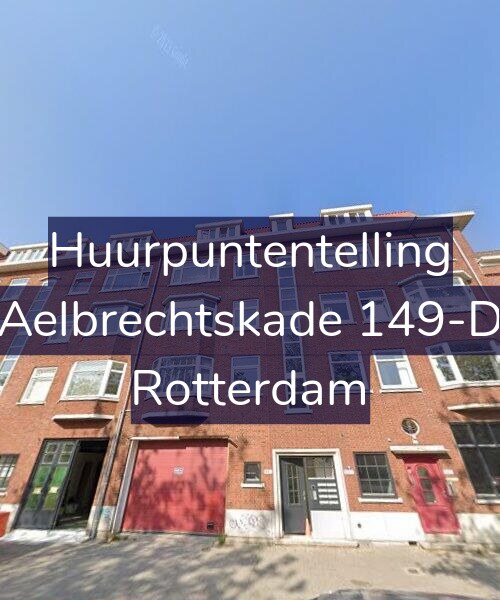 Foto gevel Huurpuntentelling voor Aelbrechtskade 149-D, Rotterdam