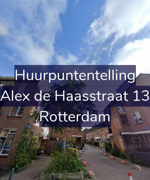 Foto gevel Huurpuntentelling voor Alex de Haasstraat 13, Rotterdam