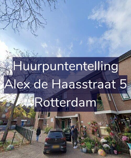 Foto gevel Huurpuntentelling voor Alex de Haasstraat 5, Rotterdam