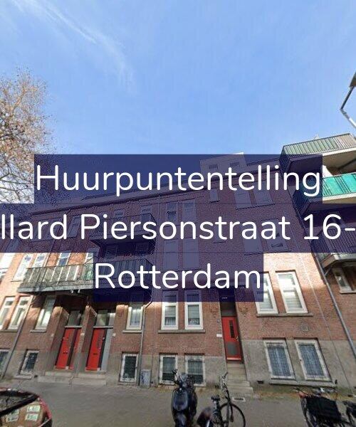 Foto gevel Huurpuntentelling voor Allard Piersonstraat 16-B, Rotterdam