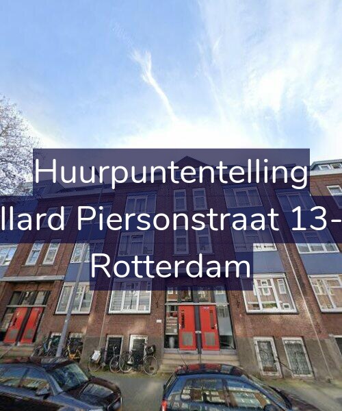 Foto gevel Huurpuntentelling voor Allard Piersonstraat 13-C, Rotterdam