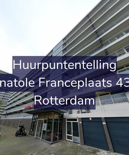 Foto gevel Huurpuntentelling voor Anatole Franceplaats 434, Rotterdam