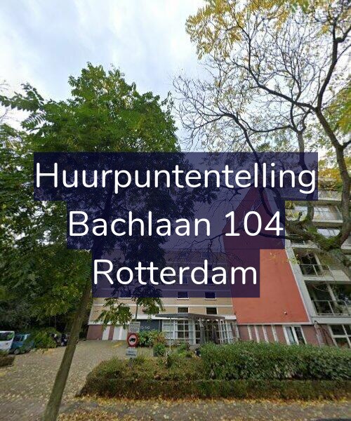 Foto gevel Huurpuntentelling voor Bachlaan 104, Rotterdam
