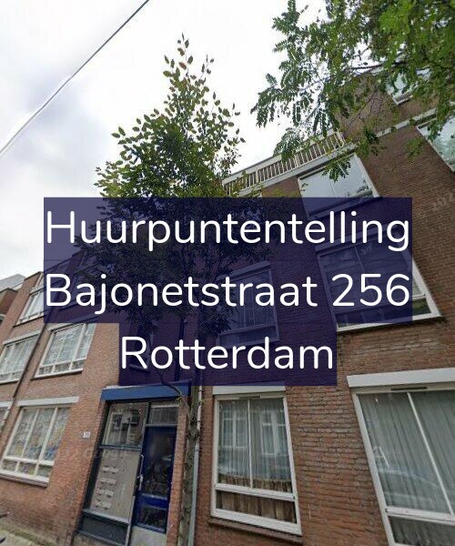 Foto gevel Huurpuntentelling voor Bajonetstraat 256, Rotterdam