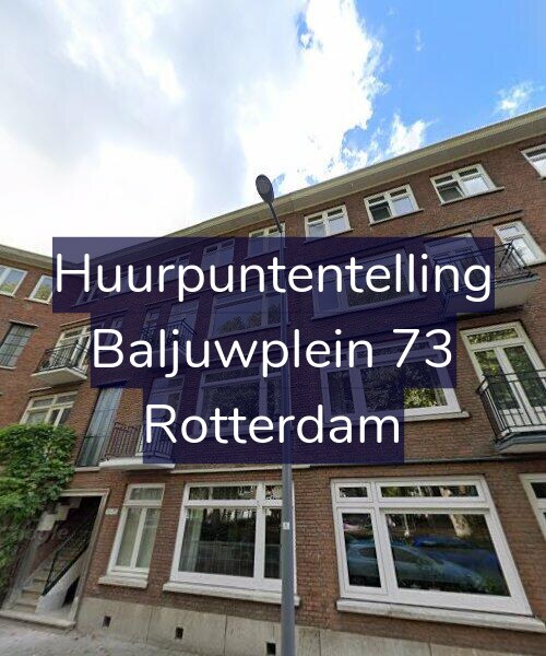Foto gevel Huurpuntentelling voor Baljuwplein 73, Rotterdam