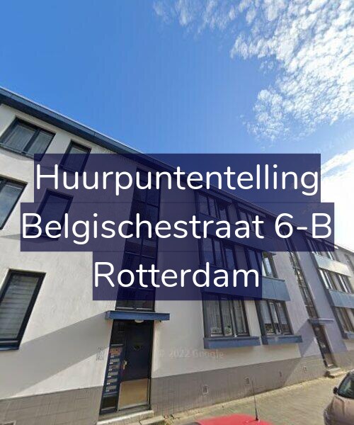 Foto gevel Huurpuntentelling voor Belgischestraat 6-B, Rotterdam