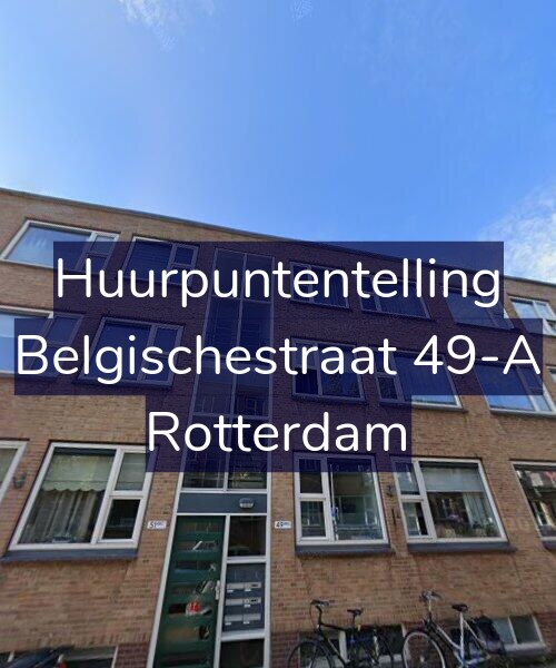 Foto gevel Huurpuntentelling voor Belgischestraat 49-A, Rotterdam