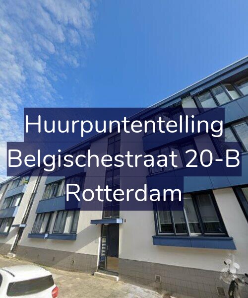 Foto gevel Huurpuntentelling voor Belgischestraat 20-B, Rotterdam