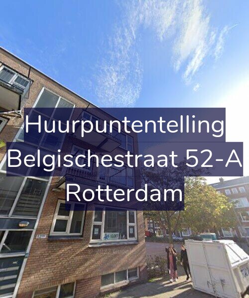 Foto gevel Huurpuntentelling voor Belgischestraat 52-A, Rotterdam