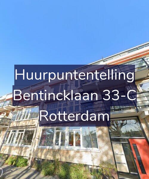 Foto gevel Huurpuntentelling voor Bentincklaan 33-C, Rotterdam