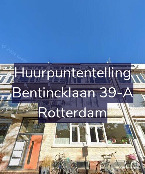 Foto gevel Huurpuntentelling voor Bentincklaan 39-A, Rotterdam