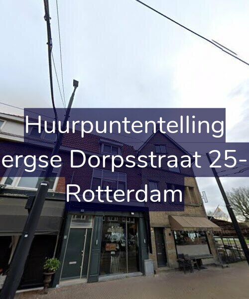 Foto gevel Huurpuntentelling voor Bergse Dorpsstraat 25-B, Rotterdam