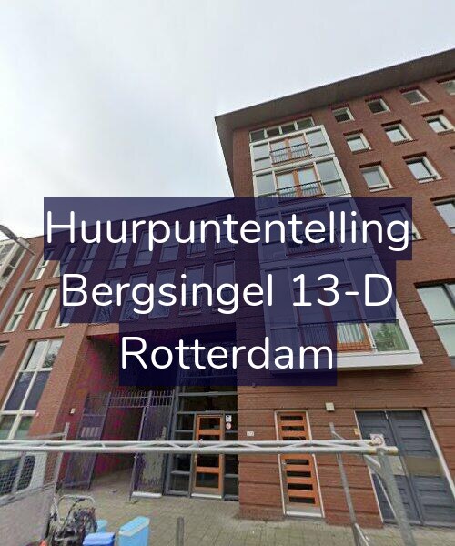 Foto gevel Huurpuntentelling voor Bergsingel 13-D, Rotterdam