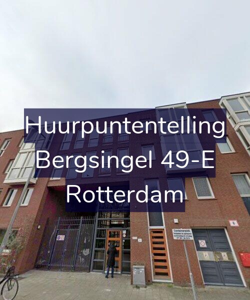 Foto gevel Huurpuntentelling voor Bergsingel 49-E, Rotterdam