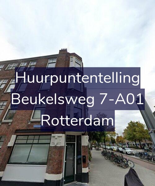 Foto gevel Huurpuntentelling voor Beukelsweg 7-A01, Rotterdam