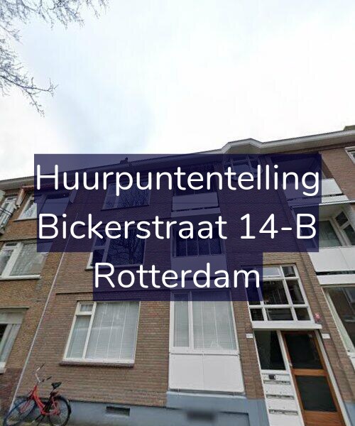 Foto gevel Huurpuntentelling voor Bickerstraat 14-B, Rotterdam