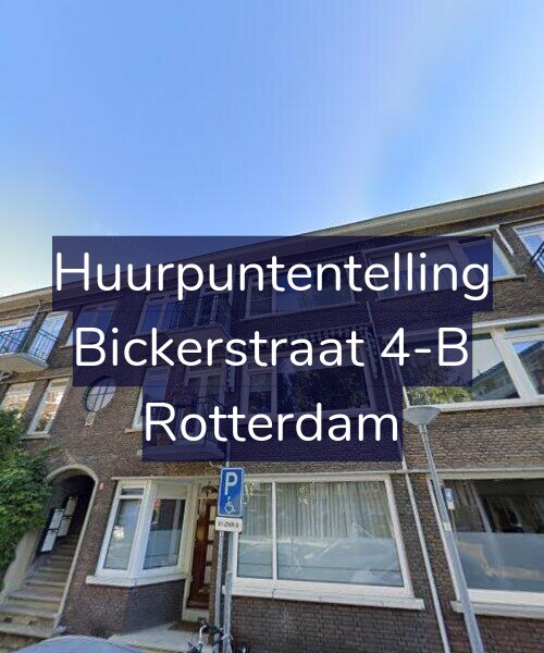 Foto gevel Huurpuntentelling voor Bickerstraat 4-B, Rotterdam