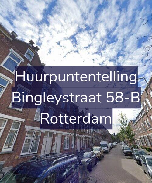 Foto gevel Huurpuntentelling voor Bingleystraat 58-B, Rotterdam
