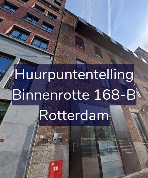 Foto gevel Huurpuntentelling voor Binnenrotte 168-B, Rotterdam