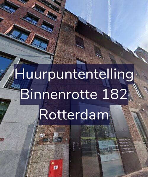 Foto gevel Huurpuntentelling voor Binnenrotte 182, Rotterdam