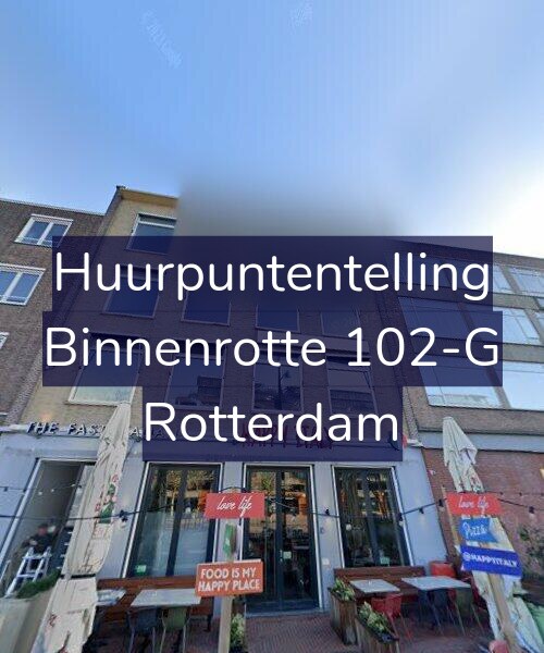 Foto gevel Huurpuntentelling voor Binnenrotte 102-G, Rotterdam