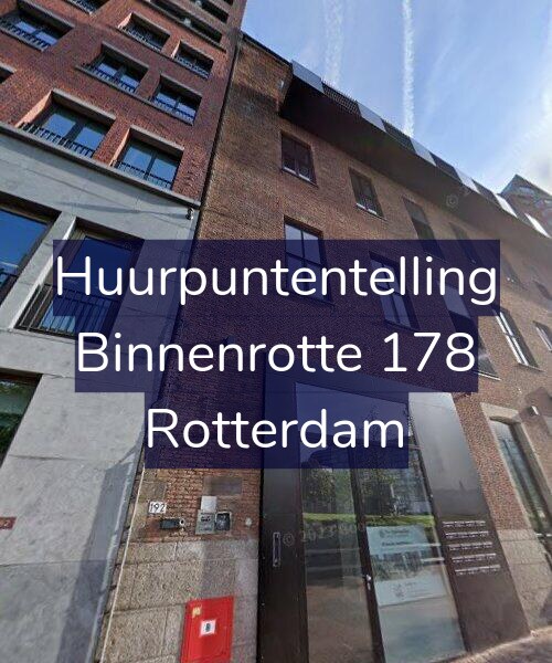 Foto gevel Huurpuntentelling voor Binnenrotte 178, Rotterdam