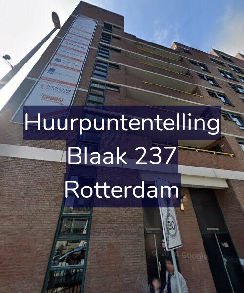 Foto gevel Huurpuntentelling voor Blaak 237, Rotterdam
