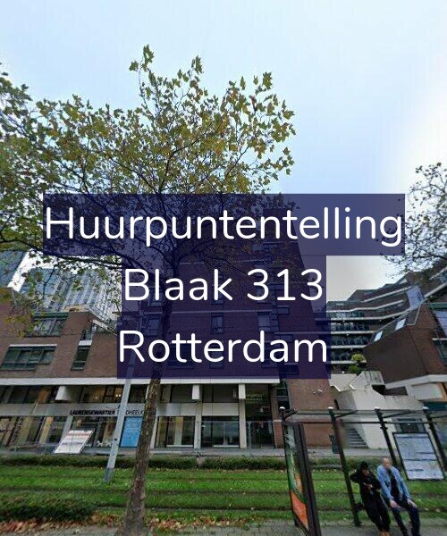 Foto gevel Huurpuntentelling voor Blaak 313, Rotterdam