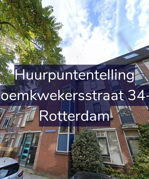 Foto gevel Huurpuntentelling voor Bloemkwekersstraat 34-B, Rotterdam