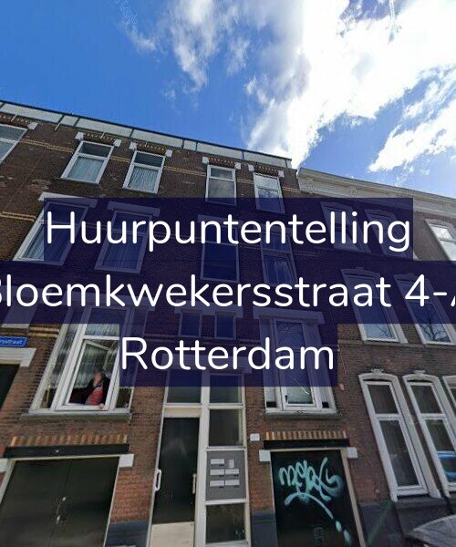 Foto gevel Huurpuntentelling voor Bloemkwekersstraat 4-A, Rotterdam
