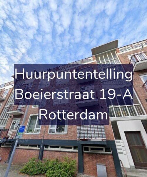 Foto gevel Huurpuntentelling voor Boeierstraat 19-A, Rotterdam