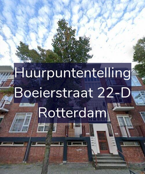 Foto gevel Huurpuntentelling voor Boeierstraat 22-D, Rotterdam