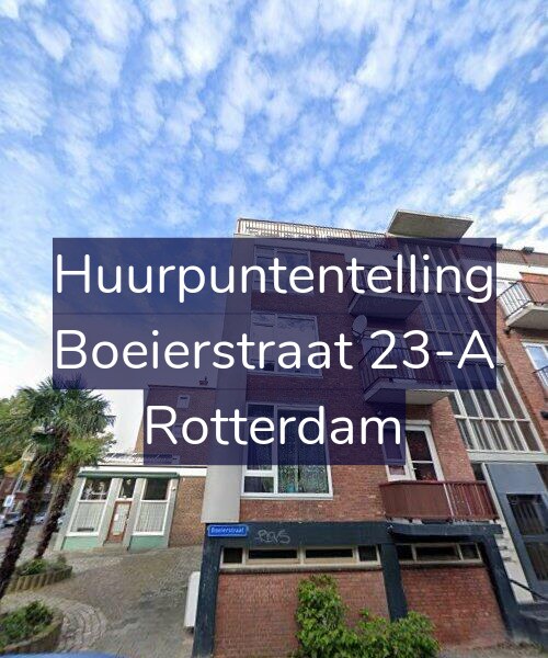 Foto gevel Huurpuntentelling voor Boeierstraat 23-A, Rotterdam